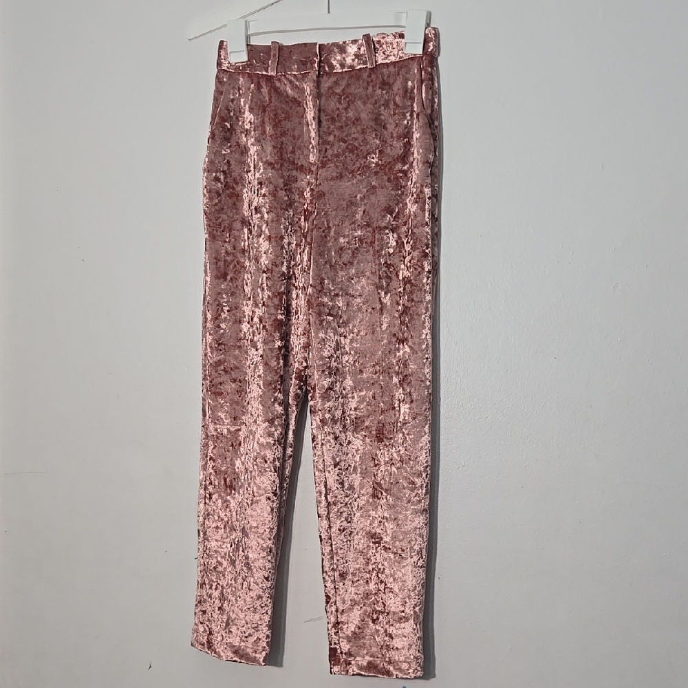 Velvet Pink Pants & Vest
